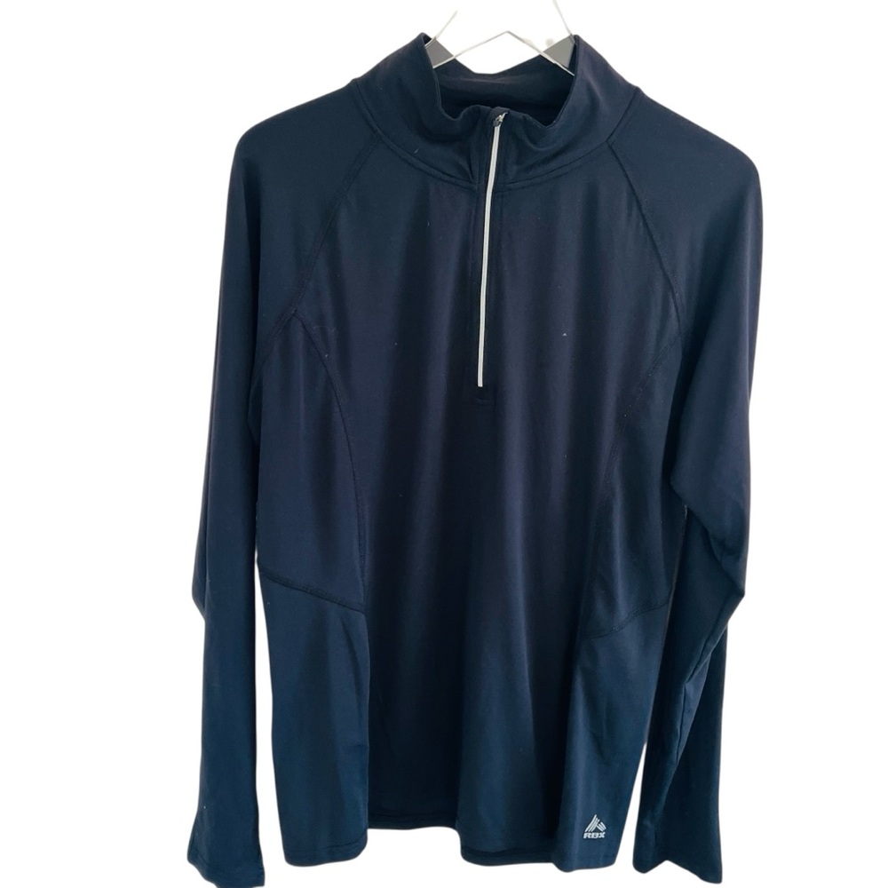 RBX Performance Black Long Sleeve 3/4 Zip Shirt